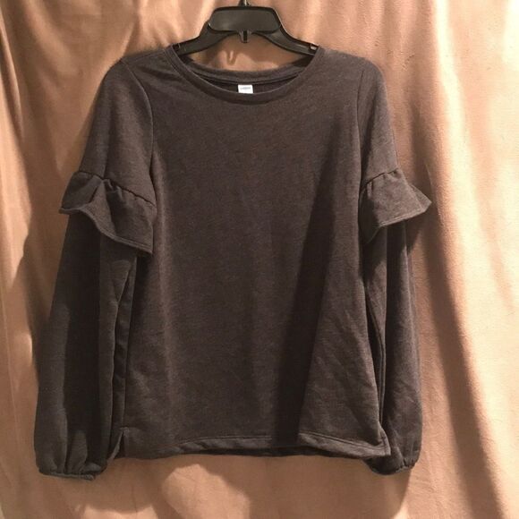 Old Navy Terry Ruffle Sweatshirt - Picture 2 of 3